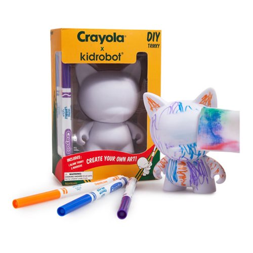 Kidrobot Crayola 4-Inch Do-It-Yourself Trikky Vinyl Figure